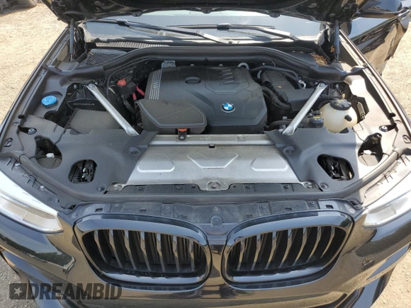2021 BMW X4 xDrive30i with VIN 5UX2V1C09M9E03411, listed as a Copart auction lot 62078545 with 49,101 mi miles and Salvage title. Bid and sale history available at DreamBid. Image 12.
