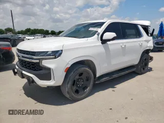 2021 Chevrolet Tahoe Commercial with VIN 1GNSCLED0MR467179, listed as a Copart auction lot 63704145 with 66,686 mi miles and Clean title. Bid and sale history available at DreamBid. Image 1.