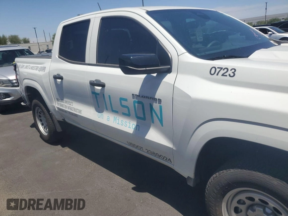 2023 Chevrolet Colorado 4WD Work Truck with VIN 1GCGTBEC6P1200177, listed as a IAAI auction lot 42667374 with 8,222 mi miles and . Bid and sale history available at DreamBid. Image 18.
