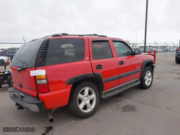 2001 Chevrolet Tahoe LS with VIN 1GNEK13T31J281614, listed as a IAAI auction lot 41841131 with 1 mi miles. Bid and sale history available at carsss.com. Image 4.