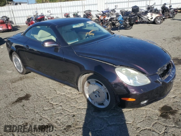2002 Lexus SC 430 with VIN JTHFN48Y120027674, listed as a Copart auction lot 71220864 with 135,125 mi miles and Salvage Title. Bid and sale history available at DreamBid. Image 4.