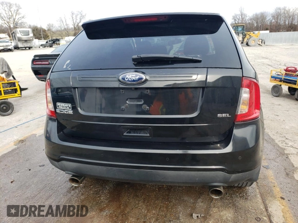 2011 Ford Edge SEL with VIN 2FMDK3JC6BBA00832, listed as a Copart auction lot 44753695 with 222,903 mi miles and Salvage Title. Bid and sale history available at carsss.com. Image 6.