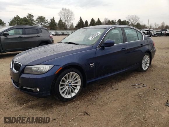 2011 BMW 3 Series 335i xDrive with VIN WBAPL5C54BA919777, listed as a Copart auction lot 53599895 with Not provided miles and Salvage title. Bid and sale history available at DreamBid. Image 1.