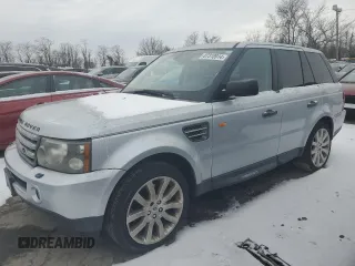 2008 Land Rover Range Rover Sport SC with VIN SALSH23408A121296, listed as a Copart auction lot 87318914 with 131,767 mi miles and Salvage Title. Bid and sale history available at carsss.com. Image 1.