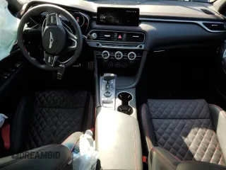 2023 Genesis G70 3.3T with VIN KMTG54TE1PU134177, listed as a Copart auction lot 48476115 with 15,763 mi miles and Clean title. Bid and sale history available at DreamBid. Image 8.