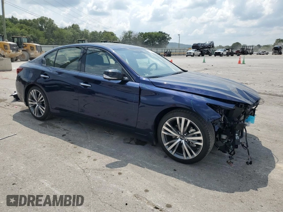 2024 Infiniti Q50 Sensory с VIN JN1EV7CP3RM600092, выставлен на аукционе Copart как лот 65974824 с пробегом 2 732 миль миль и Списание • Salvage title. История ставок и продаж доступна на DreamBid. Изображение 4.