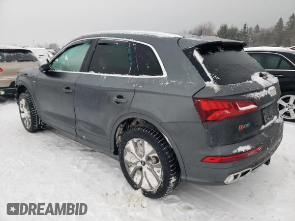2018 Audi SQ5 Premium Plus with VIN WA1A4AFY1J2026957, listed as a Copart auction lot 44124315 with Not Provided miles and Salvage Title. Bid and sale history available at DreamBid. Image 2.