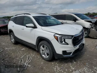 2022 GMC Terrain SLE z VIN 3GKALTEV3NL128085, wystawiony jako Copart lot #55044035 z przebiegiem 89 619 mil mil oraz Szkoda całkowita • Salvage title. Historia ofert i sprzedaży dostępna na DreamBid. Obrazek 4.