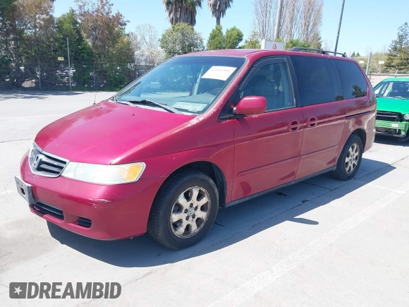 2003 Honda Odyssey EX-L with VIN 5FNRL18963B009184, listed as a IAAI auction lot 42004581 with 125,788 mi miles and . Bid and sale history available at DreamBid. Image 2.
