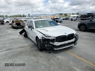 2020 BMW 5 Series 530e with VIN WBAJA9C07LCD08710, listed as a Copart auction lot 56542835 with Not provided miles and Salvage title. Bid and sale history available at DreamBid. Image 13.