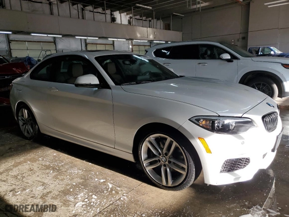 2016 BMW 2 Series 228i xDrive with VIN WBA1G9C59GV726574, listed as a Copart auction lot 44238955 with 95,829 mi miles and Salvage Title. Bid and sale history available at carsss.com. Image 4.