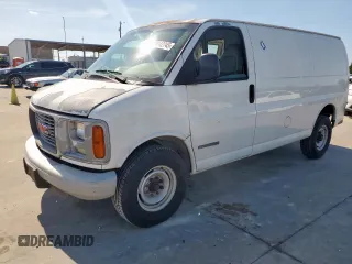 2000 GMC Savana z VIN 1GTHG35R8Y1229622, wystawiony jako Copart lot #59042745 z przebiegiem 85 409 mil mil oraz Szkody całkowita. Historia ofert i sprzedaży dostępna na DreamBid. Obrazek 1.