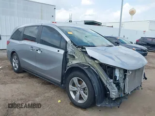 2018 Honda Odyssey EX-L z VIN 5FNRL6H77JB079219, wystawiony jako IAAI lot #42115446 z przebiegiem 45 200 mil mil oraz . Historia ofert i sprzedaży dostępna na DreamBid. Obrazek 1.