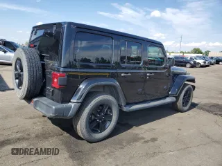 2020 Jeep Wrangler Unlimited Sahara with VIN 1C4HJXEG0LW301545, listed as a Copart auction lot 59279085 with 94,890 mi miles and Salvage title. Bid and sale history available at DreamBid. Image 3.