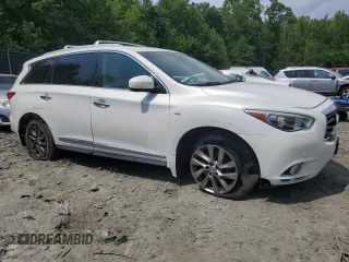 2014 Infiniti QX60 with VIN 5N1AL0MMXEC552292, listed as a Copart auction lot 57250055 with 163,174 mi miles and Salvage title. Bid and sale history available at DreamBid. Image 4.