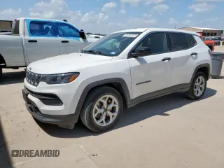 2025 Jeep Compass Sport с VIN 3C4NJDAN8ST508940, выставлен на аукционе Copart как лот 60838565 с пробегом 12 448 миль миль и Чистый • Clean title. История ставок и продаж доступна на DreamBid. Изображение 1.