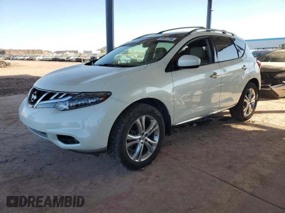 2011 Nissan Murano S with VIN JN8AZ1MU4BW068688, listed as a Copart auction lot 83837284 with 154,782 mi miles and Salvage Title. Bid and sale history available at carsss.com. Image 1.