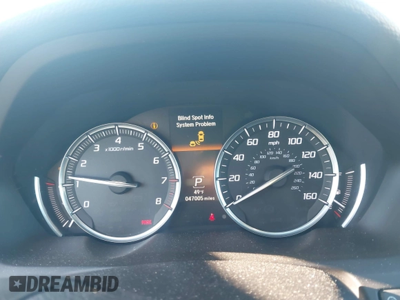 2018 Acura TLX w/Technology Pkg with VIN 19UUB1F5XJA000797, listed as a IAAI auction lot 41454559 with 47,005 mi miles. Bid and sale history available at carsss.com. Image 7.
