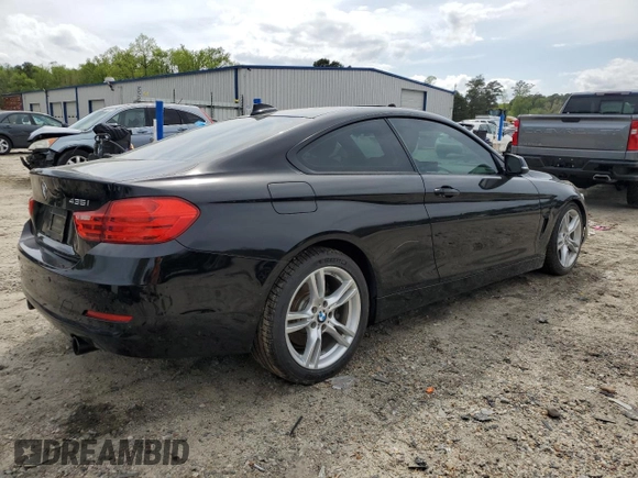2015 BMW 4 Series 435i with VIN WBA3R1C58FK195520, listed as a Copart auction lot 52079125 with 101,584 mi miles and Salvage title. Bid and sale history available at DreamBid. Image 3.