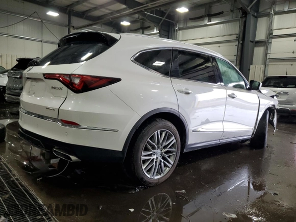 2024 Acura MDX Advance with VIN 5J8YE1H83RL036136, listed as a Copart auction lot 57232115 with Not provided miles and Non repairable. Bid and sale history available at DreamBid. Image 3.