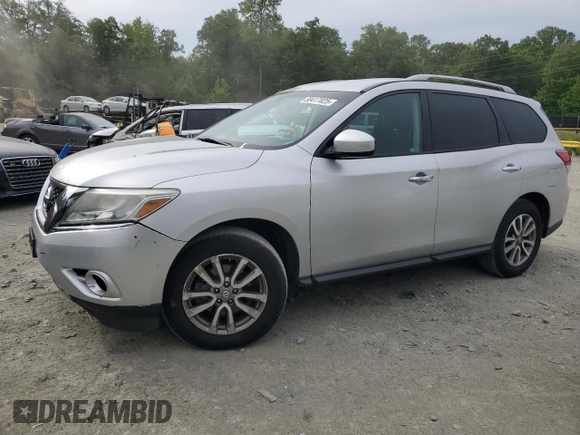 2014 Nissan Pathfinder Platinum with VIN 5N1AR2MM8EC613195, listed as a Copart auction lot 58417025 with 160,109 mi miles and Clean title. Bid and sale history available at DreamBid. Image 1.