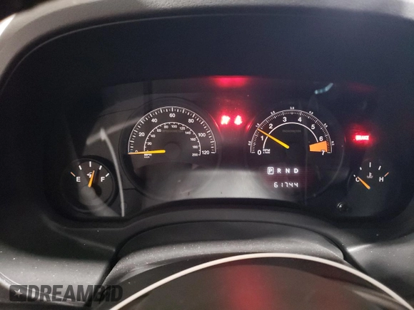 2017 Jeep Compass Sport with VIN 1C4NJCBB1HD141280, listed as a Copart auction lot 58989715 with 61,744 mi miles and Salvage title. Bid and sale history available at DreamBid. Image 9.