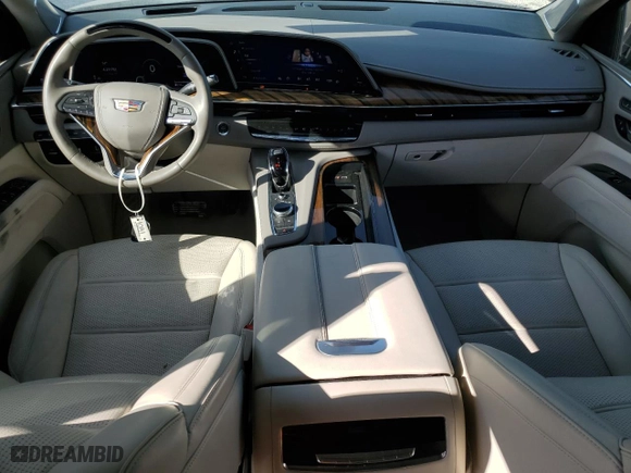 2023 Cadillac Escalade 4WD Sport Platinum with VIN 1GYS4GKL3PR460704, listed as a Copart auction lot 48256255 with 12,922 mi miles and Salvage Title. Bid and sale history available at carsss.com. Image 8.