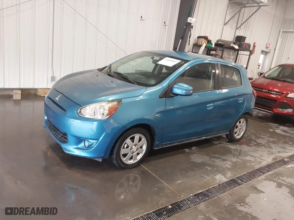 2015 Mitsubishi Mirage ES with VIN ML32A4HJ1FH050445, listed as a IAAI auction lot 41685682 with 98615 miles. Bid and sale history available at carsss.com. Image 18.