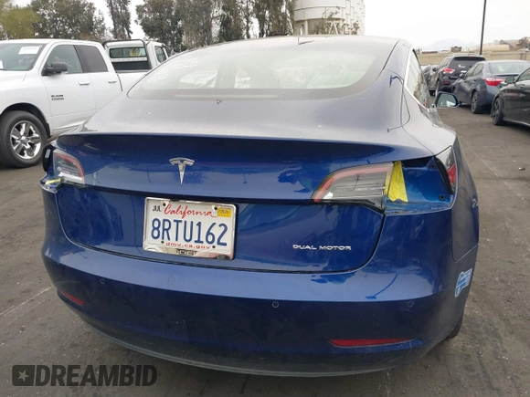 2020 Tesla Model 3 Long Range with VIN 5YJ3E1EB9LF744684, listed as a IAAI auction lot 41805065 with 92,123 mi miles. Bid and sale history available at carsss.com. Image 17.