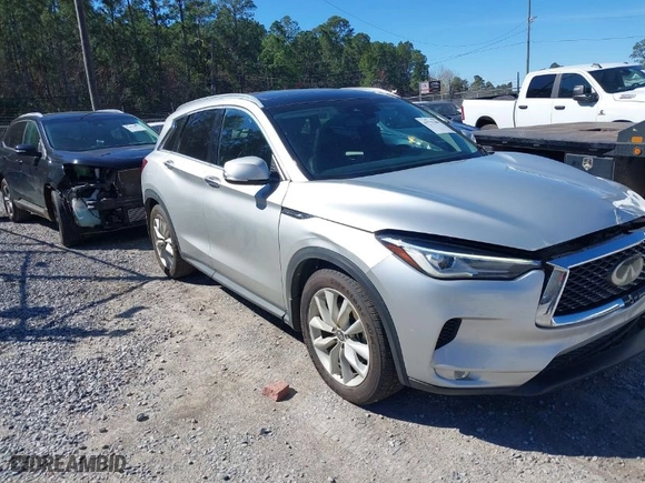2019 Infiniti QX50 ESSENTIAL with VIN 3PCAJ5M19KF122135, listed as a IAAI auction lot 41722309 with 145,920 mi miles. Bid and sale history available at carsss.com. Image 1.