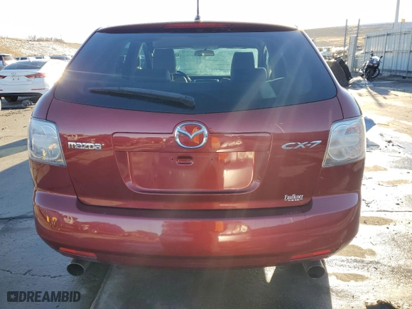 2009 Mazda CX-7 Grand Touring with VIN JM3ER29L990236123, listed as a Copart auction lot 43172955 with 55,801 mi miles and Salvage Title. Bid and sale history available at carsss.com. Image 6.