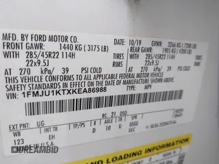 2019 Ford Expedition Limited with VIN 1FMJU1KTXKEA86988, listed as a IAAI auction lot 42169816 with 121,898 mi miles and . Bid and sale history available at DreamBid. Image 9.