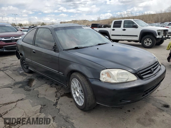 1999 Honda Civic EX with VIN 1HGEJ8145XL026087, listed as a Copart auction lot 49727824 with 118,833 mi miles and Salvage Title. Bid and sale history available at carsss.com. Image 4.