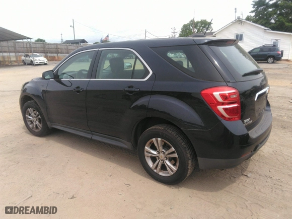 2017 Chevrolet Equinox LS with VIN 2GNALBEK4H1520811, listed as a IAAI auction lot 42103092 with 126,735 mi miles. Bid and sale history available at carsss.com. Image 3.