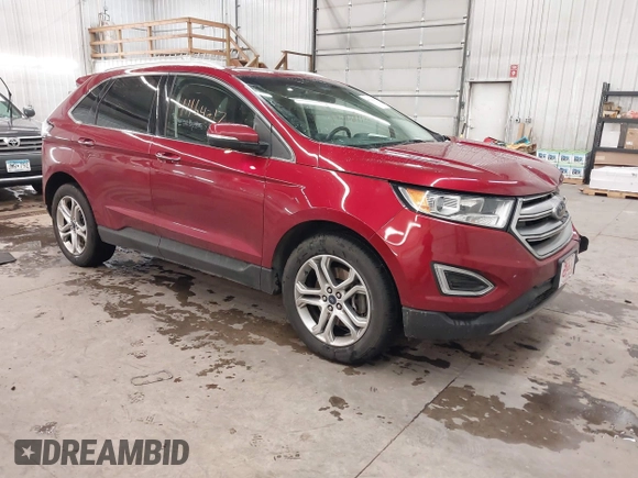 2016 Ford Edge Titanium with VIN 2FMPK4K85GBB23767, listed as a IAAI auction lot 41164217 with 134,212 mi miles and . Bid and sale history available at DreamBid. Image 1.