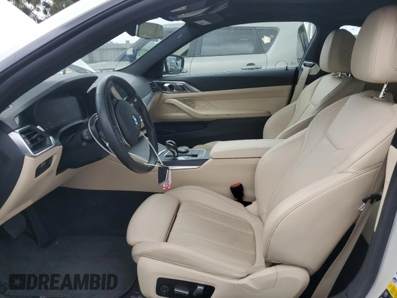 2022 BMW 4 Series 430i xDrive with VIN WBA73AP0XNCJ18822, listed as a Copart auction lot 51019155 with 41,964 mi miles and Salvage title. Bid and sale history available at DreamBid. Image 7.
