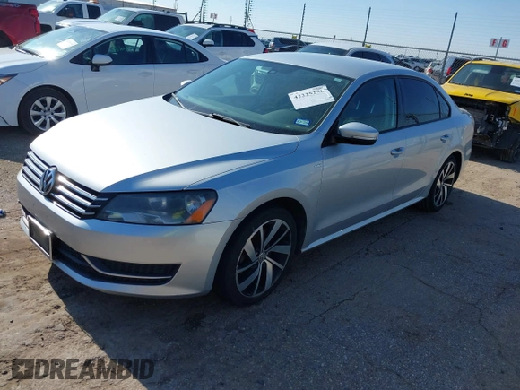 2014 Volkswagen Passat Wolfsburg Edition with VIN 1VWAS7A39EC068493, listed as a IAAI auction lot 42225256 with 183,853 mi miles and . Bid and sale history available at DreamBid. Image 2.