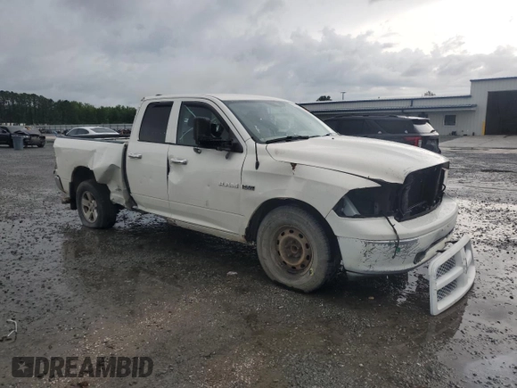 2009 Dodge 1500 SLT with VIN 1D3HB18T49S782300, listed as a Copart auction lot 58946225 with 188,783 mi miles and Salvage title. Bid and sale history available at DreamBid. Image 4.