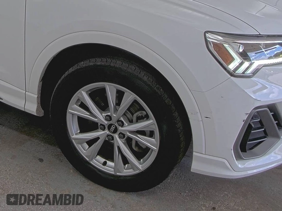 2023 Audi Q3 S line Premium with VIN WA1DECF38P1107608, listed as a IAAI auction lot 42731409 with 45,002 mi miles and . Bid and sale history available at DreamBid. Image 9.