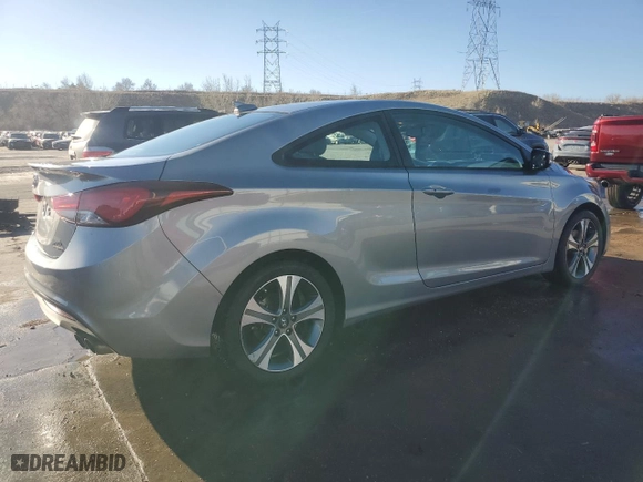 2014 Hyundai Elantra Coupe with VIN KMHDH6AH3EU026122, listed as a Copart auction lot 50590265 with 122,165 mi miles and Salvage Title. Bid and sale history available at carsss.com. Image 3.