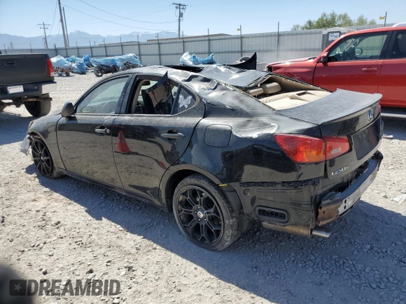 2006 Lexus IS 250 with VIN JTHBK262565008581, listed as a Copart auction lot 60874485 with Not provided miles and Salvage title. Bid and sale history available at DreamBid. Image 2.