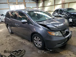 2017 Honda Odyssey EX-L with VIN 5FNRL5H60HB503125, listed as a Copart auction lot 45079335 with 204,560 mi miles and Clean Title. Bid and sale history available at DreamBid. Image 4.