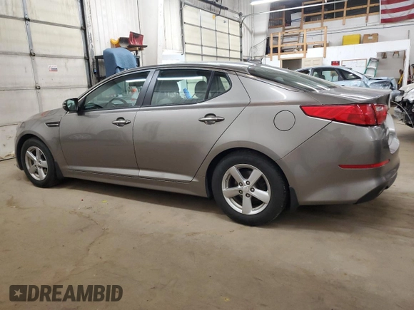 2015 Kia Optima LX with VIN 5XXGM4A78FG414351, listed as a Copart auction lot 52863865 with 104,518 mi miles and Salvage Title. Bid and sale history available at carsss.com. Image 2.