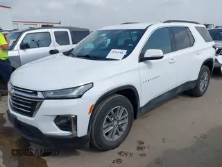 2022 Chevrolet Traverse LT Leather with VIN 1GNERHKW1NJ157847, listed as a IAAI auction lot 41943706 with 49,723 mi miles. Bid and sale history available at carsss.com. Image 2.