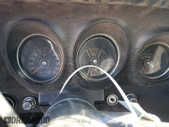 1970 Ford Mustang с VIN 0T01F165510, выставлен на аукционе Copart как лот 84385364 с пробегом 42 907 миль миль и Списание • Salvage title. История ставок и продаж доступна на DreamBid. Изображение 9.