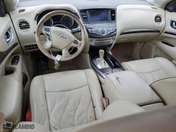 2013 Infiniti JX35 with VIN 5N1AL0MM1DC318671, listed as a Copart auction lot 47929685 with 205,425 mi miles and Salvage Title. Bid and sale history available at carsss.com. Image 8.