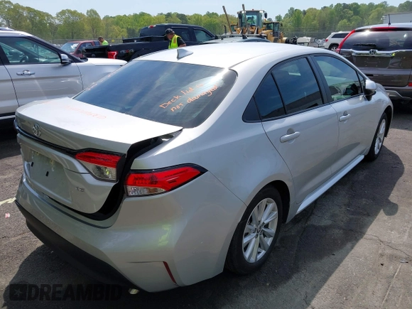 2024 Toyota Corolla LE with VIN 5YFB4MDE3RP153789, listed as a IAAI auction lot 41352741 with 12,731 mi miles and . Bid and sale history available at carsss.com. Image 4.