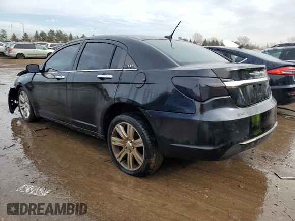 2012 Chrysler 200 Limited with VIN 1C3CCBCB5CN283584, listed as a Copart auction lot 88897105 with 76,671 mi miles and Salvage Title. Bid and sale history available at carsss.com. Image 2.