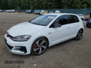 2021 Volkswagen Golf GTI S with VIN 3VW6T7AU5MM009756, listed as a Copart auction lot 60864704 with 39,379 mi miles and Salvage Title. Bid and sale history available at carsss.com. Image 1.