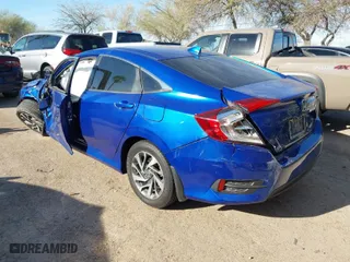 2018 Honda Civic Sedan EX with VIN 2HGFC2F76JH596926, listed as a IAAI auction lot 41765638 with 99,527 mi miles. Bid and sale history available at carsss.com. Image 3.
